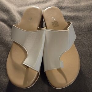 Women's White Slide Sandals